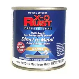 Rust-Oleum Enamel Paint – Gloss Machinery Gray, 1/2-Pint, Indoor/Outdoor Use 1