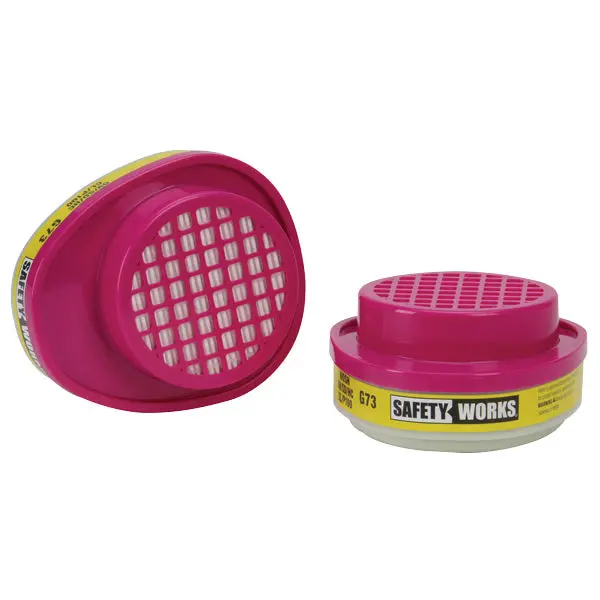 Safety Works Multi-Purpose Respirator Cartridge Replacement Set 1