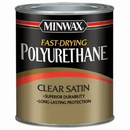Satin Polyurethane Protective Wood Finish – 1-Quart Can 1