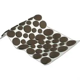 Self-Adhesive Brown Felt Furniture Pads – Assorted Sizes, 46-Pack 1