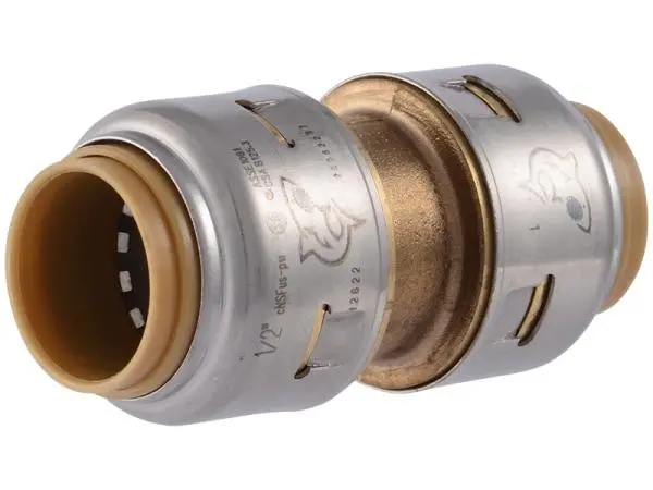 Sharkbite Max 1/2-Inch Push-To-Connect Brass Coupling – Lead-Free 1