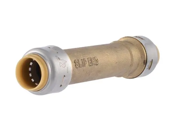 Sharkbite Max Brass Push-To-Connect Slip Coupling 1