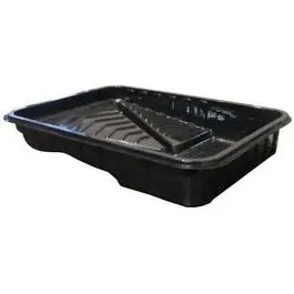 Shur-Line 9" Durable Black Plastic Paint Tray For Professional Use 1