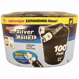 Silver Bullet 100-Foot Lightweight Expandable Garden Hose 1