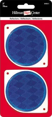 Single Blue Reflective Safety Marker – 3-Inch Diameter 1