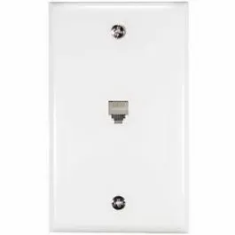 Single-Gang Phone Jack Wall Plate 1