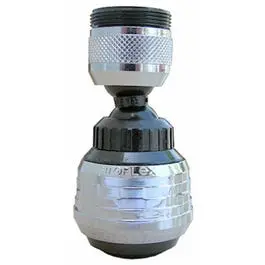 Siroflex 360° Swivel Kitchen Faucet Aerator – Black And Chrome Finish 1