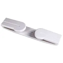Slim White Plastic Paper Towel Holder – Freestanding Or Wall-Mountable Design 1