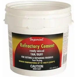 Sodium Silicate-Based Refractory Cement For Firebrick Repair – 64-Ounce Container 1