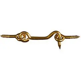 Solid Brass Hook And Eye Fastener – 2.5-Inch Length 1