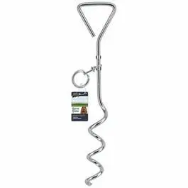 Spiral Pet Tie-Out Stake – 8Mm × 16-Inch Stainless Steel Corkscrew Design 1
