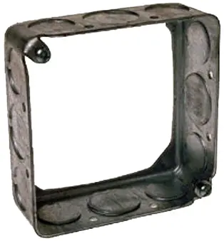 Square Extension Ring – 4-Inch Drawn Steel Ring With 1/2-Inch Depth For Electrical Boxes 1