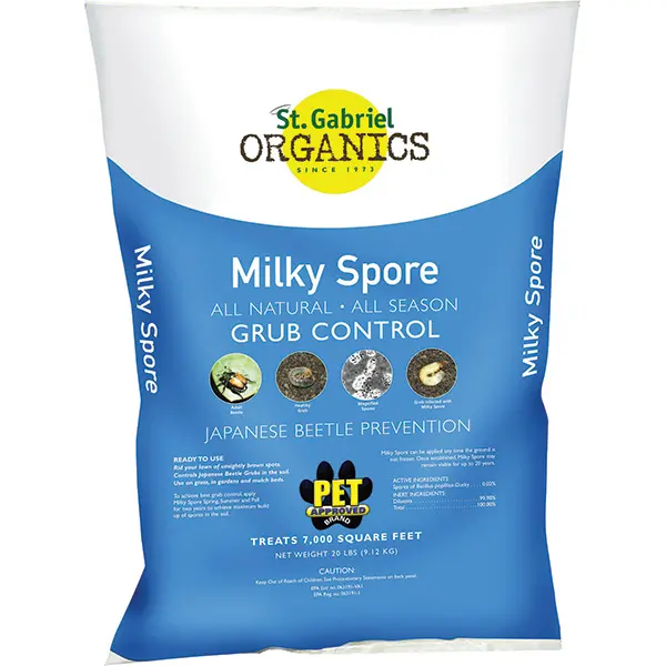 St. Gabriel Organics Milky Spore Powder – Natural Grub Control For Lawns 1