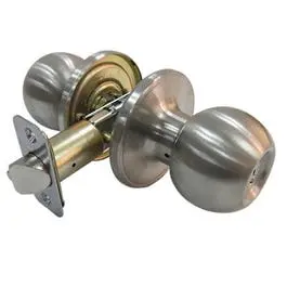 Stainless Steel Ball-Knob Privacy Lockset For Bathrooms And Bedrooms 1
