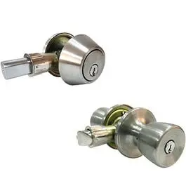 Stainless Steel Tulip Mobile Home Combination Lockset 1
