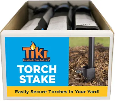 Stake-Mounted Torch Tiki Light For Outdoor Decor 1