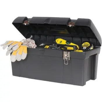 Stanley 24-Compartment Tool Box With Removable Tray – Durable Plastic Construction 1