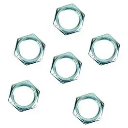 Steel Lamp Hex Nut – 1/8-Inch Pipe Thread, 6-Pack 1