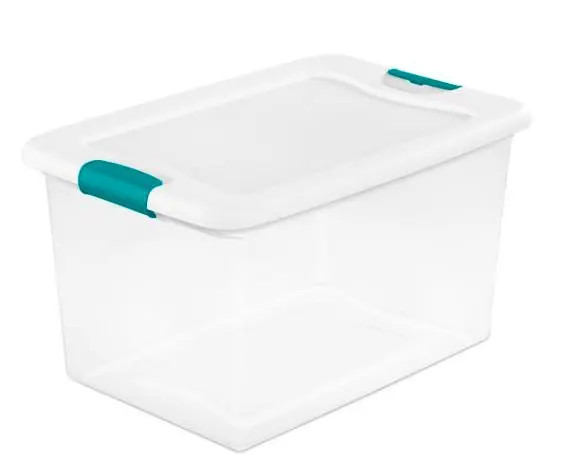 Sterilite Latching Storage Box – Secure Snap-Closure Plastic Container 1