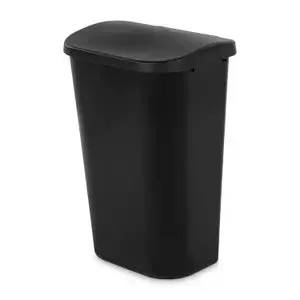 Sterilite Lift-Top Wastebasket With Quiet-Close Lid 1