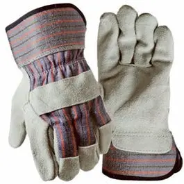 Suede Cowhide Leather-Palm Work Gloves — Men’S Large 1