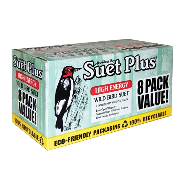 Suet Plus High-Energy Wild Bird Suet Cakes – 8-Pack 1