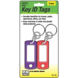 Swivel Key Id Tag – 2-Pack With Rotating Ring 1