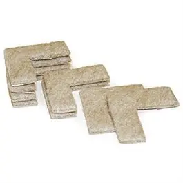 Tan Corner-Fit Self-Adhesive Felt Pads – 1.5" Square, 8-Pack 1