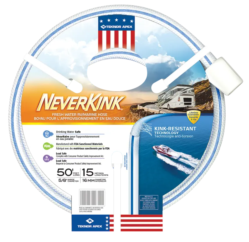 Teknor Apex Neverkink Rv & Marine Water Hose – Kink-Resistant, Reinforced Rubber Hose 1
