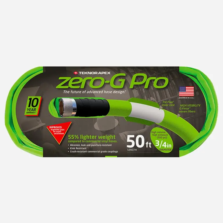 Teknor Apex Zero-G® Pro Premium Garden Hose – Kink-Free, Reinforced Rubber Core 1