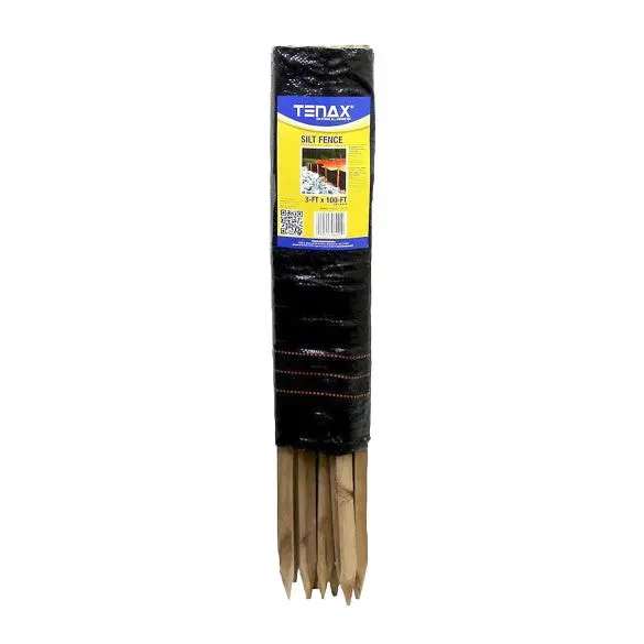 Tenax 3 Ft X 100 Ft Silt Fence With Integrated Posts – Erosion Control System 1