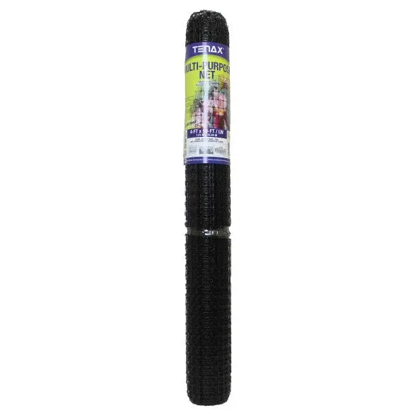 Tenax 4 Ft × 50 Ft Black Multipurpose Vinyl-Coated Fence Mesh – 2A090059 1