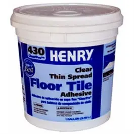 Thin-Spread Floor Tile Adhesive – 430-Grade Clear Bonding Compound, 1-Gallon 1