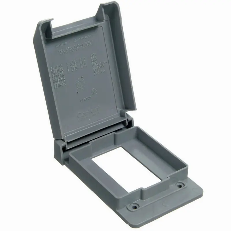 Thomas & Betts Single-Gang Weatherproof Pvc Electrical Box Cover 1