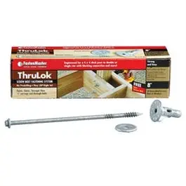 Thrulok Structural Bolts – No Pre-Drilling Required, 8 Inches, 6-Pack 1
