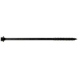 Timbertite Black Ceramic-Coated Wood Screws – 1/4" X 6", 50-Pack 1