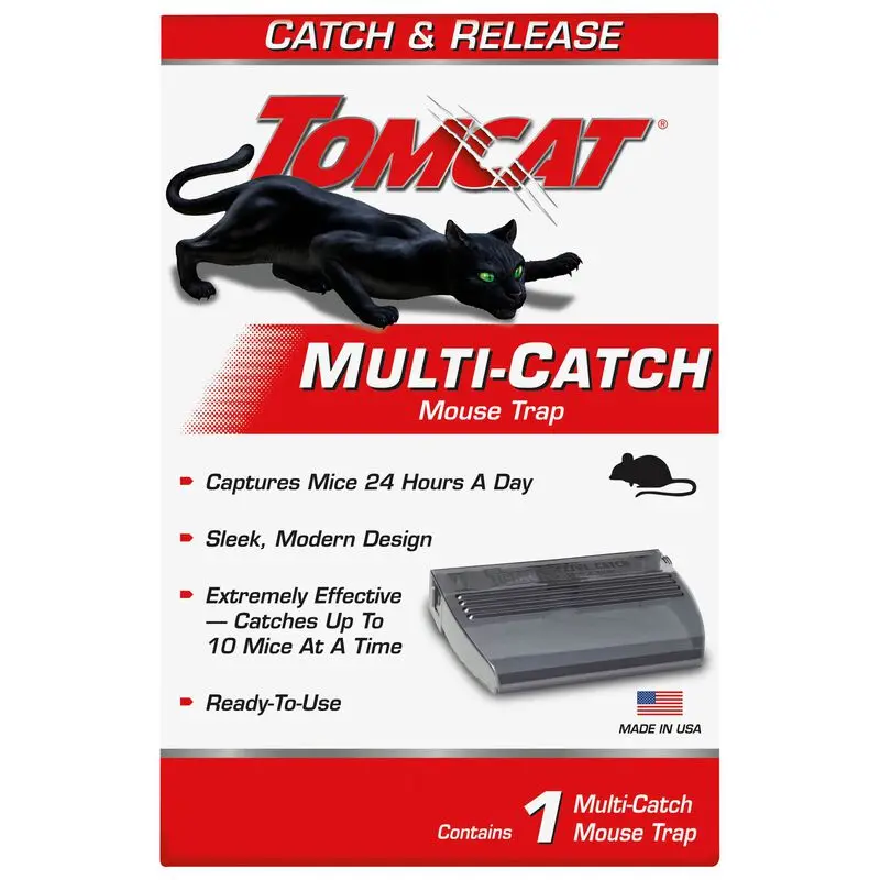 Tomcat Multi-Catch Mouse Trap – Reusable Indoor Pest Control 1