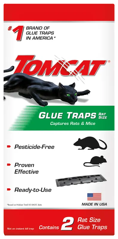 Tomcat Rat-Sized Glue Traps – Non-Toxic Pest Capture Boards 1
