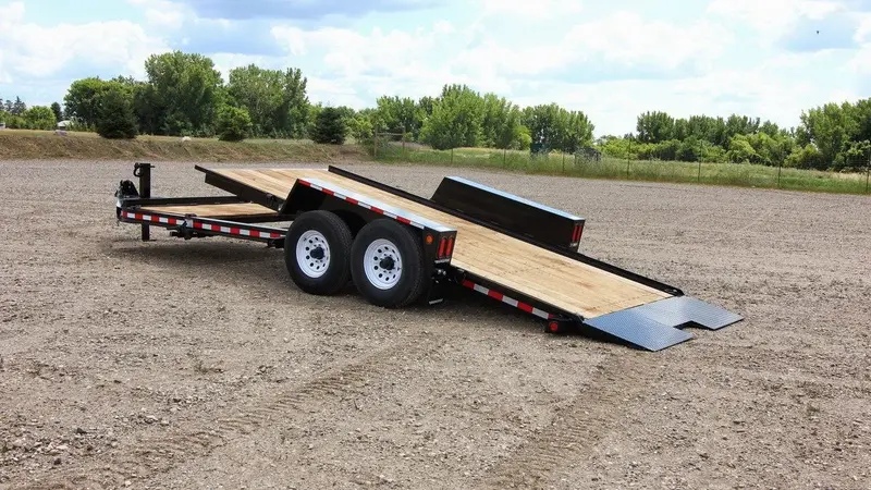Towmaster 5-Ton Flatbed Trailer For Heavy-Duty Equipment Transport 1