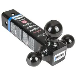 Tri-Ball Adjustable Ball Mount Bar – 2-Inch Square Shank 1