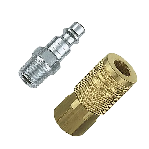 Tru-Flate 1/4" I/M X 1/4" Npt Hybrid Plug And Coupler Kit 1