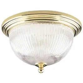 Two-Light Brass Ceiling Fixture – Modern Vintage Style 1