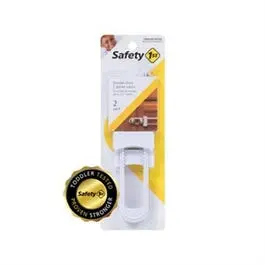 Two-Pack Cabinet Safety Slide Locks For Doors And Drawers 1