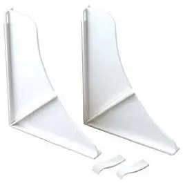 Two-Pack White Shower Splash Guard Kit 1