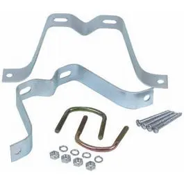 Two-Piece 4-Inch Antenna Pole Wall Mount Bracket Kit 1