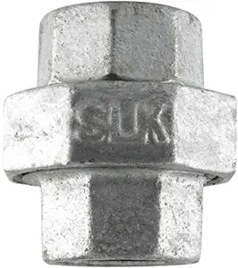 U-34 Galvanized 3/4-Inch Union Fitting For Plumbing Systems 1