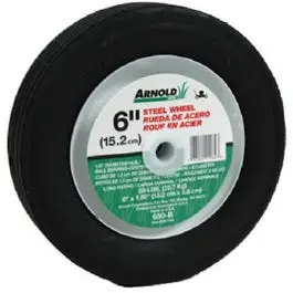 Universal 6-Inch Steel Lawn Mower Replacement Wheel – Symmetrical Centered Design 1