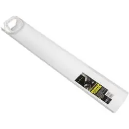 Universal White Dripper Flipper Downspout Extension – 30-Inch Hinged Design 1