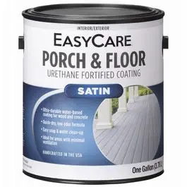 Urethane-Fortified Exterior Satin Porch & Floor Paint – Light Gray Shade, 1-Gallon 1