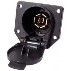 Uriah 7-Pole Rv Vehicle-End Connector – Durable Plastic, Plug-And-Play Wiring 1
